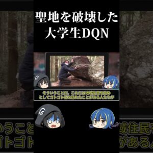 【ゆっくり解説】聖地を破壊したDQN #shorts #ゆっくり解説 #dqn #解説
