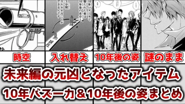 【ゆっくり解説】未来編の元凶となったアイテム 10年バズーカと10年後の姿を徹底解説、まとめ【家庭教師ヒットマンREBORN!】