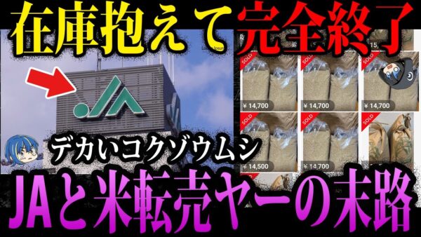 【ゆっくり解説】闇が深すぎる実態…米を買い占めたJAと米転売ヤーの末路
