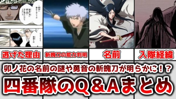 【ゆっくり解説】卯ノ花の名前の謎や勇音の斬魄刀の能力が明らかに！？ 四番隊のQ＆Aまとめ【BLEACH】