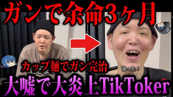 【ゆっくり解説】ウソ余命詐欺で金儲け。炎上したTikToker3選