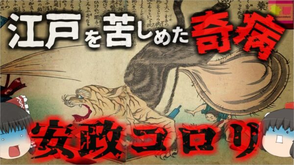 江戸を恐怖のどん底に陥れた奇病『安政狐狼狸』（箇労痢）日本の感染症と水の安全の歴史【ゆっくり解説】きめぇ丸解説