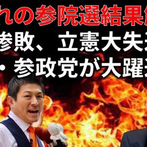 これ一本で大体わかる、参議院選挙の結果解説！