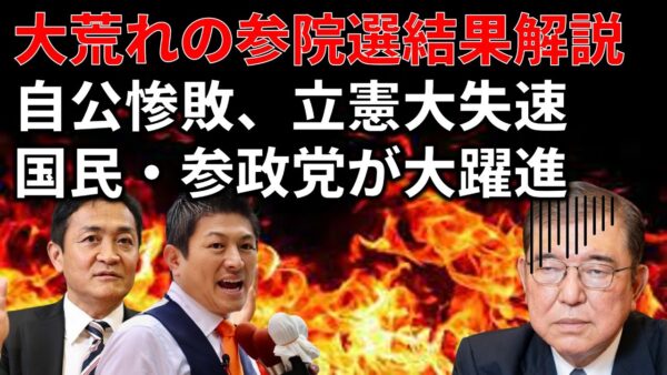 これ一本で大体わかる、参議院選挙の結果解説！
