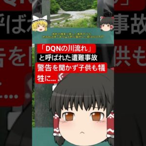 中州でキャンプをしていた家族 警告を無視して流され〇亡…多額の税金が救助に使われるも、感謝せず悪態をつく最悪の対応…通称「DQNの川流れ事件」#ゆっくり解説　#キャンプ　#川