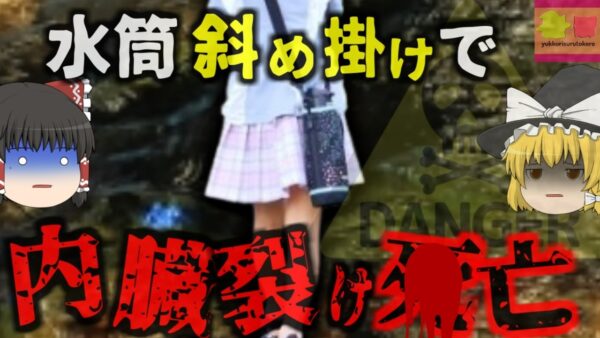 『斜め掛け水筒で内臓裂け〇亡』鬼ごっこ中の園児 斜め掛けした水筒が鳩尾に突き刺さり内臓が裂け亡くなる…実は危険な水筒利用方法【ゆっくり解説】
