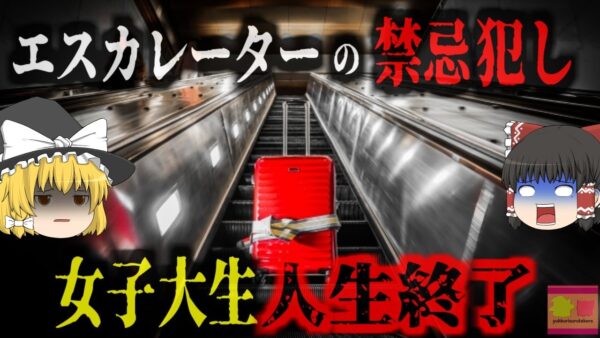 『エスカレーターでの禁忌』手を離したスーツケースが転倒し、客に激突  重傷を負わせ高額賠償責任を負い人生終了【ゆっくり解説】