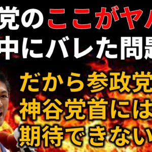 参政党の選挙中にバレたヤバいところと、投稿者が期待できない理由