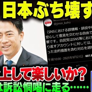 自民党総裁選、小泉進次郎が『6000万人外国人観光客受入』宣言で炎上。自民党自信も訴訟恫喝で鬼のように炎上してしまう【ゆっくり解説】