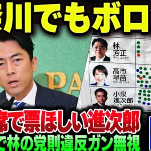 自民党、小泉のお膝元でも支持サれてないのが暴露される。挙げ句大臣の議席と票で買おうとするわ、林はパンフレット送って党則違反するわ、もうだめだわ