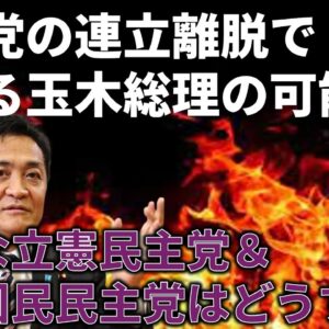 【政治まとめ】玉木を総理大臣に担ぎ上げようとする立憲民主党が支離滅裂すぎる件…