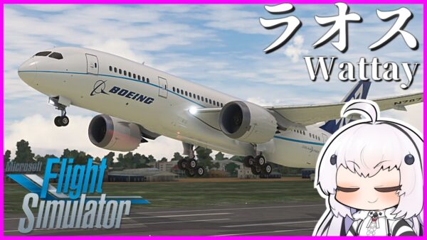 【ベトナム→ラオス】MSFSで雑学付き世界一周旅行！ロネットの操縦＝悪天候の法則が見つかった！？