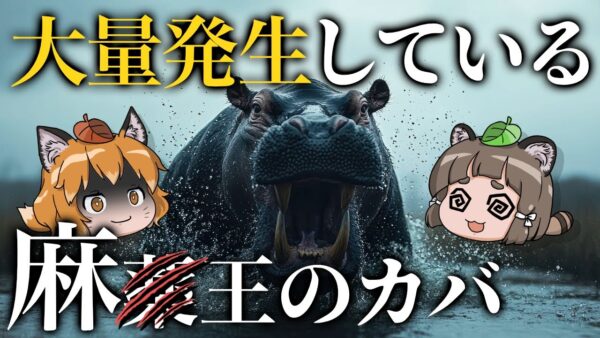【大暴走】麻◯王のカバ、コロンビアで大量繁殖してしまう…