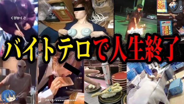 【ゆっくり解説】アホすぎて人生詰んだ。バイトテロのまぬけな末路総集編