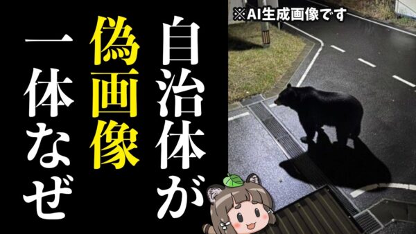 【フェイク】自治体がクマのAI画像をSNSで誤発信…一体誰が悪いのか？