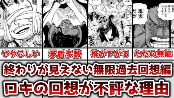 【ゆっくり解説】終わりが見えない無限過去回想ループ ロキの過去回想が不評な理由を徹底解説【ONE PIECE（ワンピース）】
