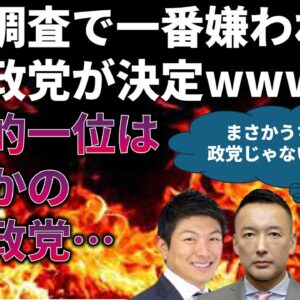 <span class="title">世論調査で、一番好感度の低い政党が明らかになってしまう…＆世論調査の分析と所感</span>